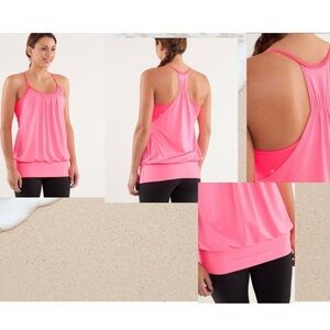 Lululemon No Limits Pinkelicious Tank Flash (Size  4) Women’s Athletic Tank Top